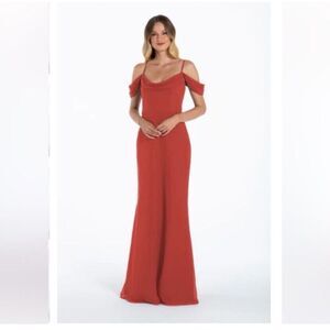 Hayley Paige Occasions Bridesmaid Dress 52108 in Sienna Color Sz 20‎